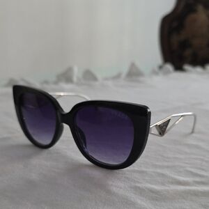 Prada Black and Purple Cat-Eye Sunglasses